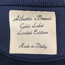 画像をギャラリービューアに読み込む, Alberto Bresci アルベルトブレーシ ダブルブレストコットンショールネック カーディガン ネイビー メンズ 【中古】