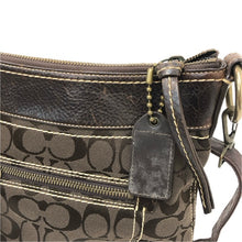画像をギャラリービューアに読み込む, COACH コーチ シグネチャー 10402 ショルダーバッグ キャンバス/レザー ブラウン【中古】 レディース