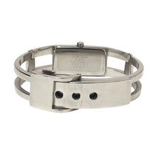 画像をギャラリービューアに読み込む, CITIZEN シチズン クオーツ XC クロスシー スクエア 5431-H22684 腕時計 ステンレススチール ブルーグレー レディース 【中古】