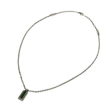 画像をギャラリービューアに読み込む, Colantotte コラントッテ CARBOLAY カーボレイ AG-1 青学グリーン 磁気ネックレス 肩こり解消 磁気治療器 シルバー ユニセックス 【中古】