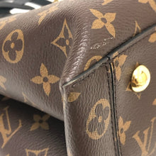 画像をギャラリービューアに読み込む, LOUIS VUITTON ルイ・ヴィトン フラワートート M43550 トートバッグ モノグラムキャンバス ブラック【中古】 レディース
