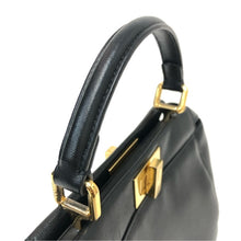 画像をギャラリービューアに読み込む, FENDI フェンディ ピーカブー ミニ 8BN244 K4P ハンドバッグ/ナッパレザー ブラック【中古】 レディース