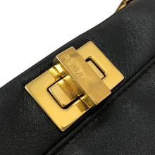 画像をギャラリービューアに読み込む, FENDI フェンディ ピーカブー ミニ 8BN244 K4P ハンドバッグ/ナッパレザー ブラック【中古】 レディース