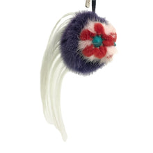 画像をギャラリービューアに読み込む, FENDI フェンディ バッグバグズ モンスター バッグチャーム キーホルダー 小物 ファー FLOWERY チャーム ファー マルチカラー レディース 【中古】
