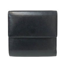 画像をギャラリービューアに読み込む, CHANEL シャネル ココボタン Wホック 三つ折り財布 レザー ブラック レディース 【中古】