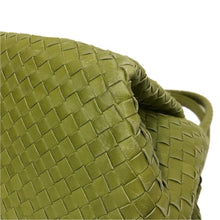 画像をギャラリービューアに読み込む, BOTTEGAVENETA ボッテガヴェネタ イントレチャート 222322 トートバッグ レザー グリーン【中古】 レディース