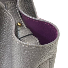 将图片加载到图库查看器,Salvatore Ferragamo サルヴァトーレフェラガモ エイミー スモール ガンチーニ AV21 F478 ハンドバッグ レザー グレー【中古】 レディース