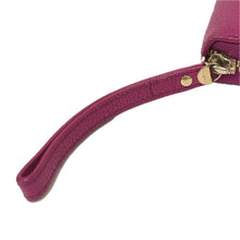 画像をギャラリービューアに読み込む, Salvatore Ferragamo サルヴァトーレフェラガモ 長財布 スタッズ付き ラウンドファスナー レザー パープル系 レディース 【中古】