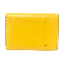 画像をギャラリービューアに読み込む, BALENCIAGA バレンシアガ ペーパーミニ 三つ折り財布 ミニ財布 レザー イエロー レディース 【中古】
