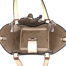 이미지를 갤러리 뷰어에 로드 , Tory Burch トリーバーチ マックグロー ドラゴンフライ トートバッグ レザー アイボリー グレージュ レディース 【中古】