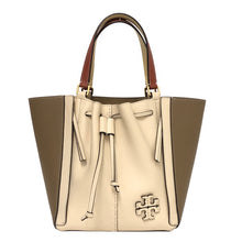 이미지를 갤러리 뷰어에 로드 , Tory Burch トリーバーチ マックグロー ドラゴンフライ トートバッグ レザー アイボリー グレージュ レディース 【中古】