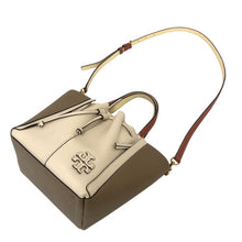 이미지를 갤러리 뷰어에 로드 , Tory Burch トリーバーチ マックグロー ドラゴンフライ トートバッグ レザー アイボリー グレージュ レディース 【中古】