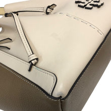 이미지를 갤러리 뷰어에 로드 , Tory Burch トリーバーチ マックグロー ドラゴンフライ トートバッグ レザー アイボリー グレージュ レディース 【中古】