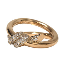 画像をギャラリービューアに読み込む, TIFFANY&Co. ティファニー ノット ダブル ロウ リング ダイヤモンド リング・指輪 K18ピンクゴールド ピンクゴールド【中古】 レディース