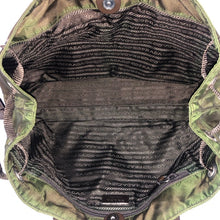 画像をギャラリービューアに読み込む, PRADA プラダ BR3257 トートバッグ 三角プレート ナイロン/レザー カーキ レディース 【中古】