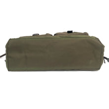 画像をギャラリービューアに読み込む, PRADA プラダ BR3257 トートバッグ 三角プレート ナイロン/レザー カーキ レディース 【中古】