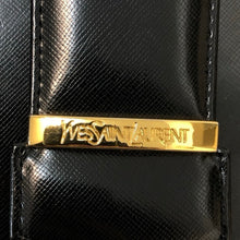 画像をギャラリービューアに読み込む, YVES SAINT LAURENT イヴ・サンローラン ショルダーバッグ エナメル ブラック レディース 【中古】