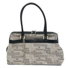 將圖片載入圖庫檢視器 Pinky&Dianne ピンキー&ダイアン ハンドバッグ キャンバス グレー レディース 【中古】