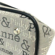 將圖片載入圖庫檢視器 Pinky&Dianne ピンキー&ダイアン ハンドバッグ キャンバス グレー レディース 【中古】