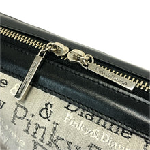 將圖片載入圖庫檢視器 Pinky&Dianne ピンキー&ダイアン ハンドバッグ キャンバス グレー レディース 【中古】