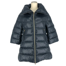画像をギャラリービューアに読み込む, Herno ヘルノダウンコート ダウンジャケット イコニコ クレオフェ Aライン 7分袖 サイズ42 M相当 レディース アウター PI0001DIC 12017 9200 ネイビー 【中古】