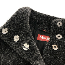 將圖片載入圖庫檢視器 Max Mara Studio マックスマーラ ステュディオ シャギーコート 60861033000 アルパカ/ウール ブラック レディース 【中古】