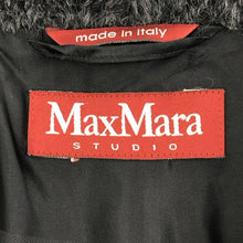 將圖片載入圖庫檢視器 Max Mara Studio マックスマーラ ステュディオ シャギーコート 60861033000 アルパカ/ウール ブラック レディース 【中古】