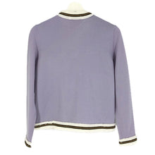 画像をギャラリービューアに読み込む, Tory Burch トリーバーチ カーディガン ウール パステルパープル レディース 【中古】