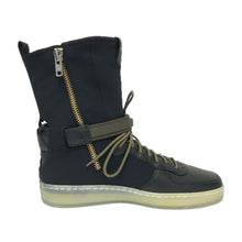 將圖片載入圖庫檢視器 NIKE ナイキ ACRONYM アクロニウム エアフォース1 ダウンタウン ハイ スニーカー ブラック オリーブ メンズ 【中古】