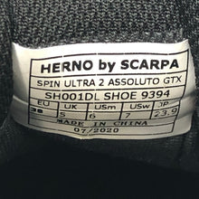 画像をギャラリービューアに読み込む, Herno ヘルノ SCARPA SPIN ULTRA2 ASSOLUTO GTX SH001DL SHOE 9394 スニーカー/ゴアテックス ブラック レディース 【中古】