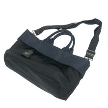 画像をギャラリービューアに読み込む, PRADA プラダ 2way リバーシブル トートバッグ ナイロン ブラック ネイビー レディース 【中古】