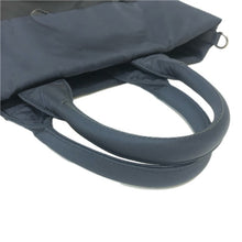 画像をギャラリービューアに読み込む, PRADA プラダ 2way リバーシブル トートバッグ ナイロン ブラック ネイビー レディース 【中古】