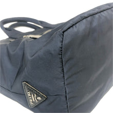 画像をギャラリービューアに読み込む, PRADA プラダ 2way リバーシブル トートバッグ ナイロン ブラック ネイビー レディース 【中古】