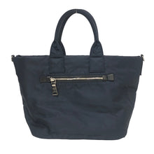 画像をギャラリービューアに読み込む, PRADA プラダ 2way リバーシブル トートバッグ ナイロン ブラック ネイビー レディース 【中古】