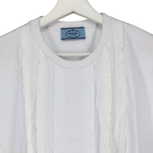 画像をギャラリービューアに読み込む, PRADA プラダ 半袖Tシャツ コットン ホワイト レディース 【中古】