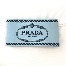 画像をギャラリービューアに読み込む, PRADA プラダ 半袖Tシャツ コットン ホワイト レディース 【中古】