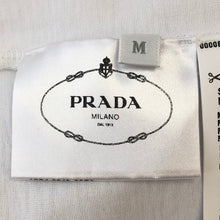 画像をギャラリービューアに読み込む, PRADA プラダ 半袖Tシャツ コットン ホワイト レディース 【中古】