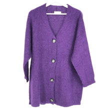 画像をギャラリービューアに読み込む, IBLUES イブルース カーディガン/モヘア混 パープル レディース 【中古】
