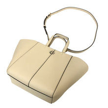 画像をギャラリービューアに読み込む, Tory Burch トリーバーチ マックグロー キャリーオール 147574 2wayトートバッグ ハンドバッグ 牛革 アイボリー【中古】【美品】レディース