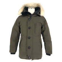 画像をギャラリービューアに読み込む, CANADA GOOSE カナダグース JASPER PARKA ジャスパー ダウンジャケット カーキ メンズ 【中古】