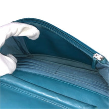 画像をギャラリービューアに読み込む, CHANEL シャネル チェーンウォレット マトラッセ ショルダーバッグ ラムスキン ブルーグリーン系 レディース 【中古】