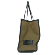 画像をギャラリービューアに読み込む, GIANNI CHIARINI ジャンニキャリーニ トートバッグ キャンバス カーキ レディース 【中古】