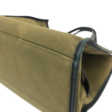 画像をギャラリービューアに読み込む, GIANNI CHIARINI ジャンニキャリーニ トートバッグ キャンバス カーキ レディース 【中古】