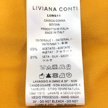 画像をギャラリービューアに読み込む, LIVIANA CONTI リビアナコンティ ブラウス シルク マスタードイエロー レディース 【中古】
