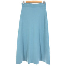 画像をギャラリービューアに読み込む, Plage プラージュ フレア Aライン スカート ウール ブルー レディース 【中古】