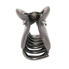 画像をギャラリービューアに読み込む, ACCA アッカ ヘアクリップ バンスクリップ ニューコラーナ クリップ Mサイズ ヘアアクセサリー ダークグレー レディース 【中古】