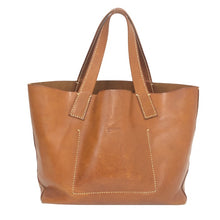 画像をギャラリービューアに読み込む, genten ゲンテン アマーノ トートバッグ 牛革 ブラウン レディース 【中古】