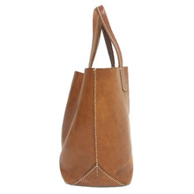 画像をギャラリービューアに読み込む, genten ゲンテン アマーノ トートバッグ 牛革 ブラウン レディース 【中古】