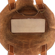 画像をギャラリービューアに読み込む, genten ゲンテン アマーノ トートバッグ 牛革 ブラウン レディース 【中古】