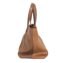 画像をギャラリービューアに読み込む, genten ゲンテン トートバッグ 牛革 ブラウン レディース 【中古】